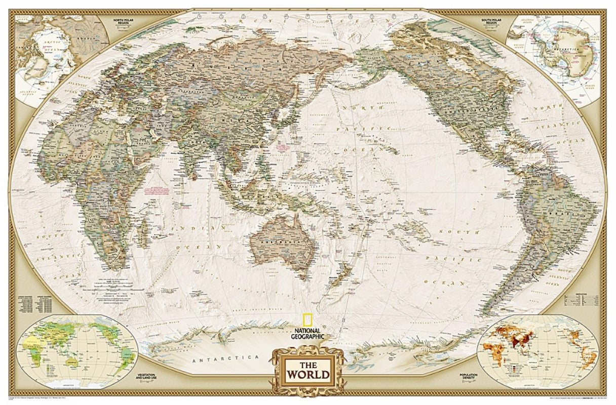 The world [Executive, Pacific, Large, Tubed]