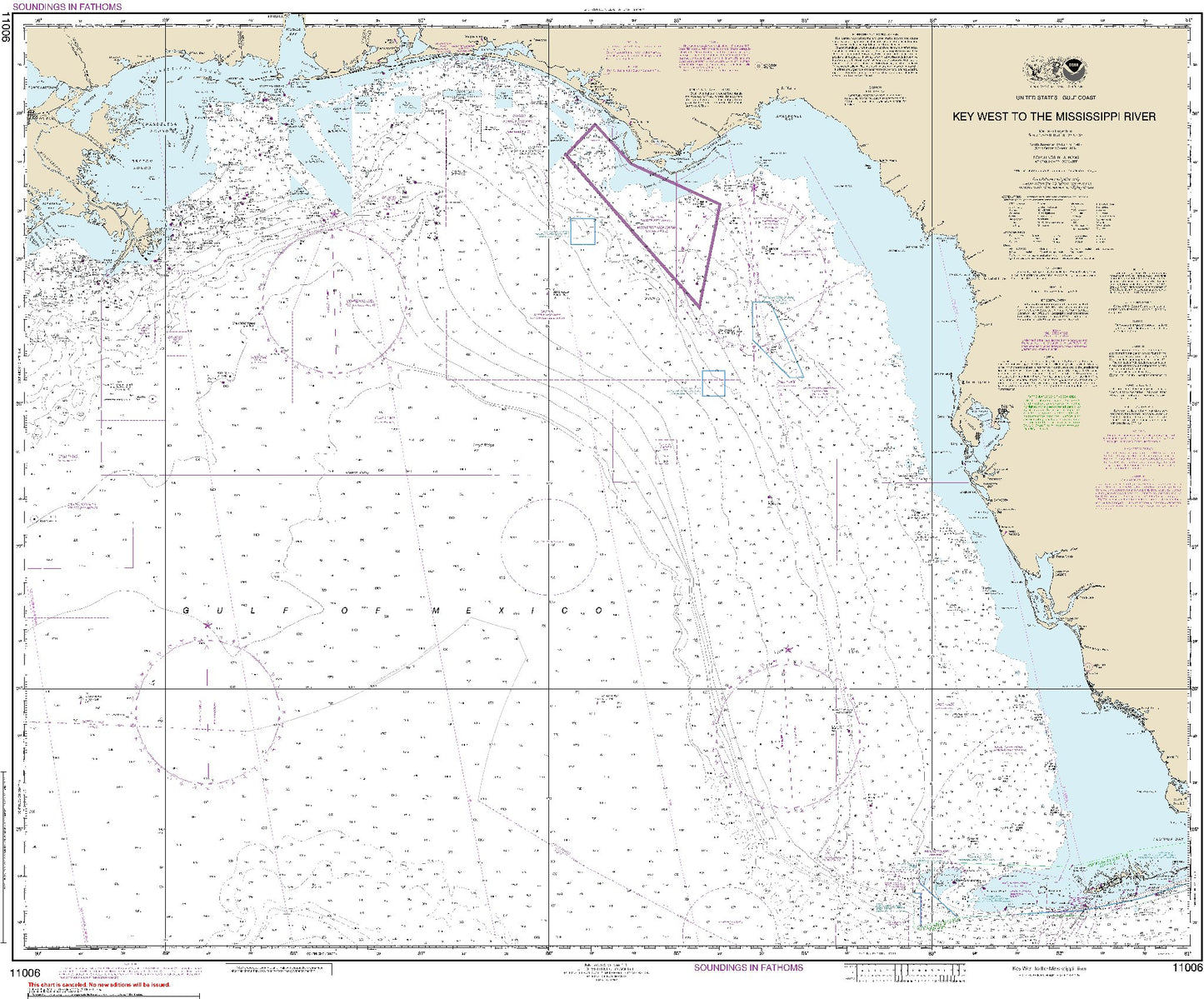 Key West to The Mississippi River (11006) by NOAA