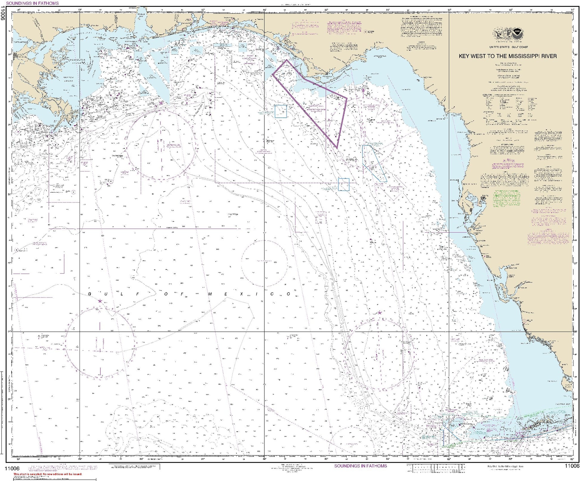 Key West to The Mississippi River (11006) by NOAA