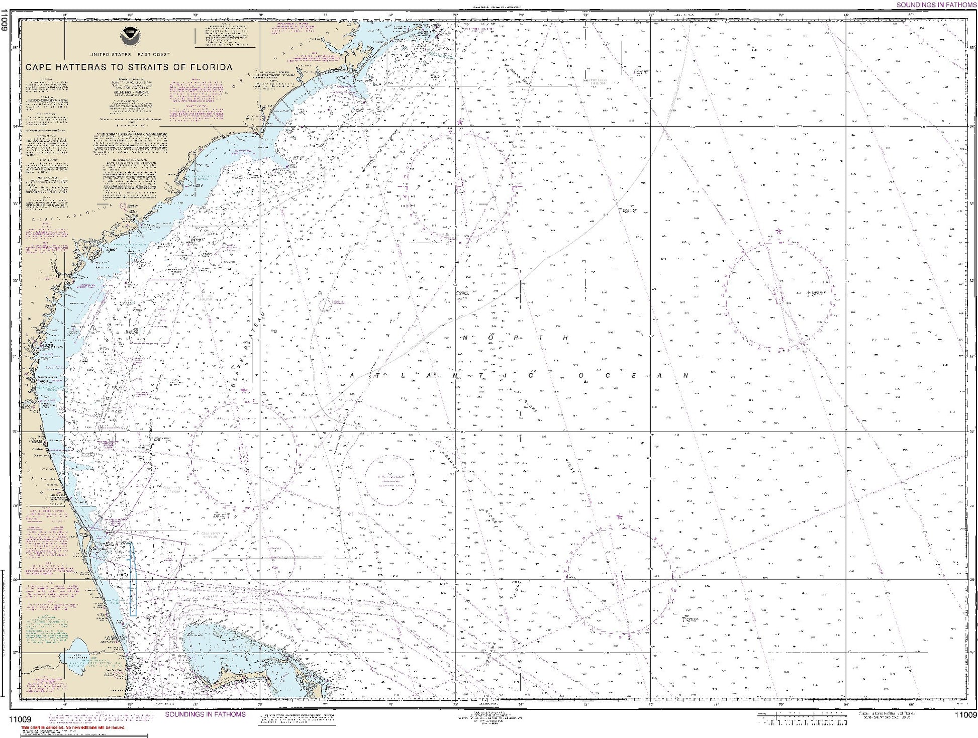 Cape Hatteras to Straits of Florida (11009) by NOAA