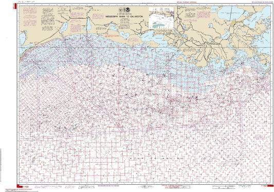 Mississippi River to Galveston (Oil and Gas Leasing Areas) (1116A) by NOAA