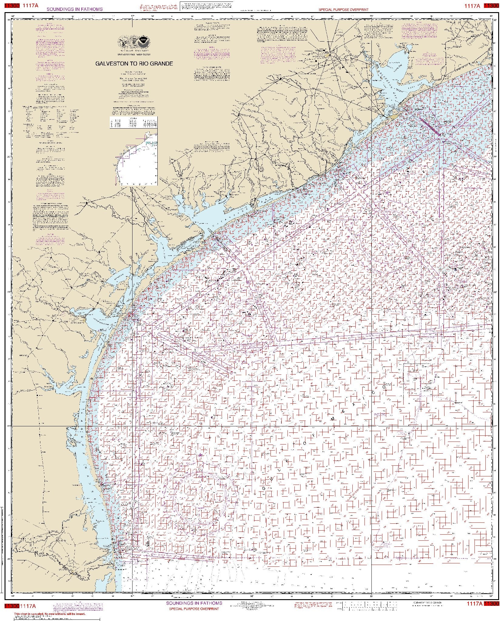 Galveston to Rio Grande (Oil and Gas Leasing Areas) (1117A) by NOAA