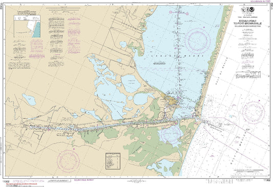 Stover Point to Port Brownsville Including Brazos Santiago Pass; Panel A (11302) by NOAA