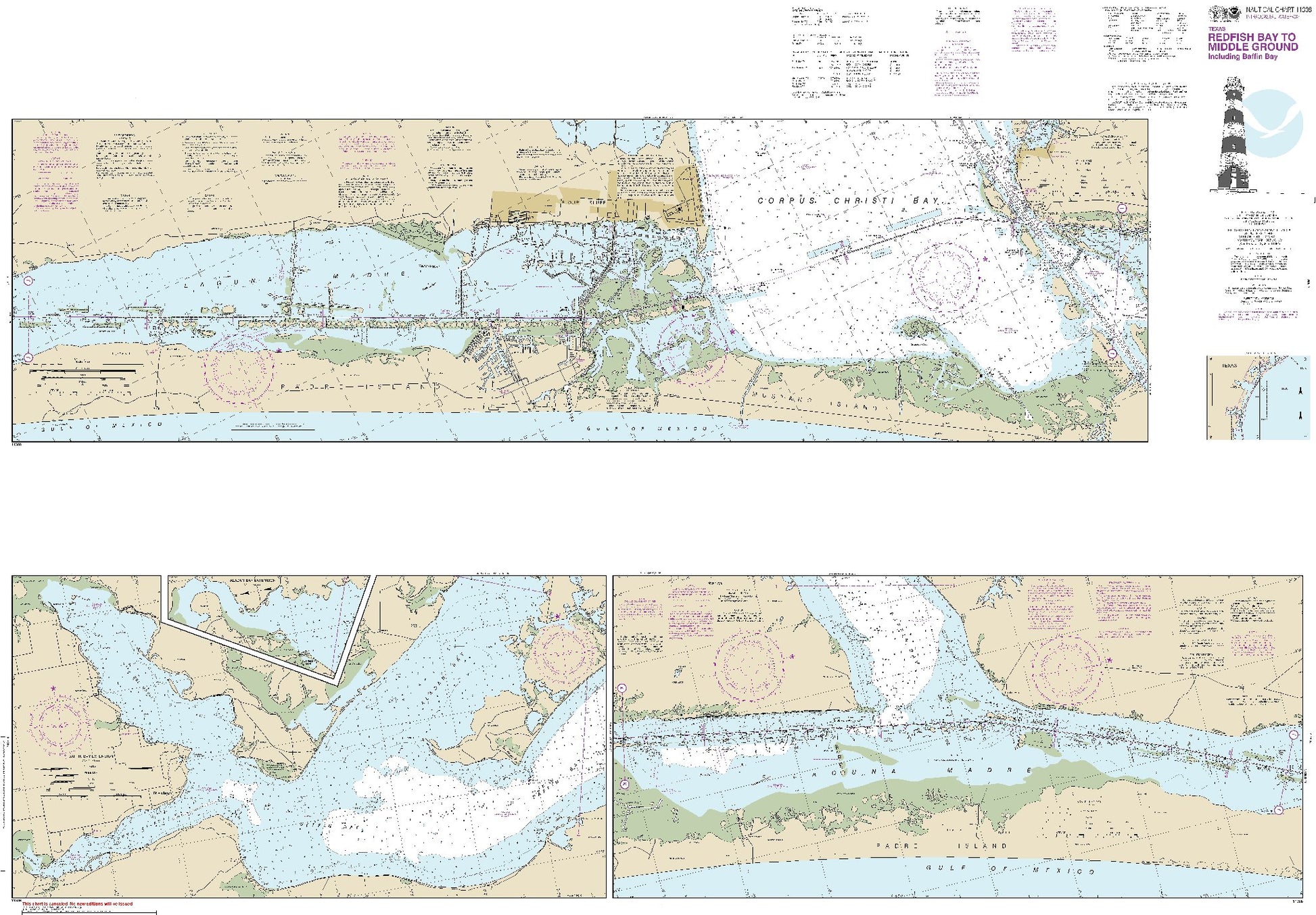 Redfish Bay to Middle Ground Including Baffin Bay (11308) by NOAA