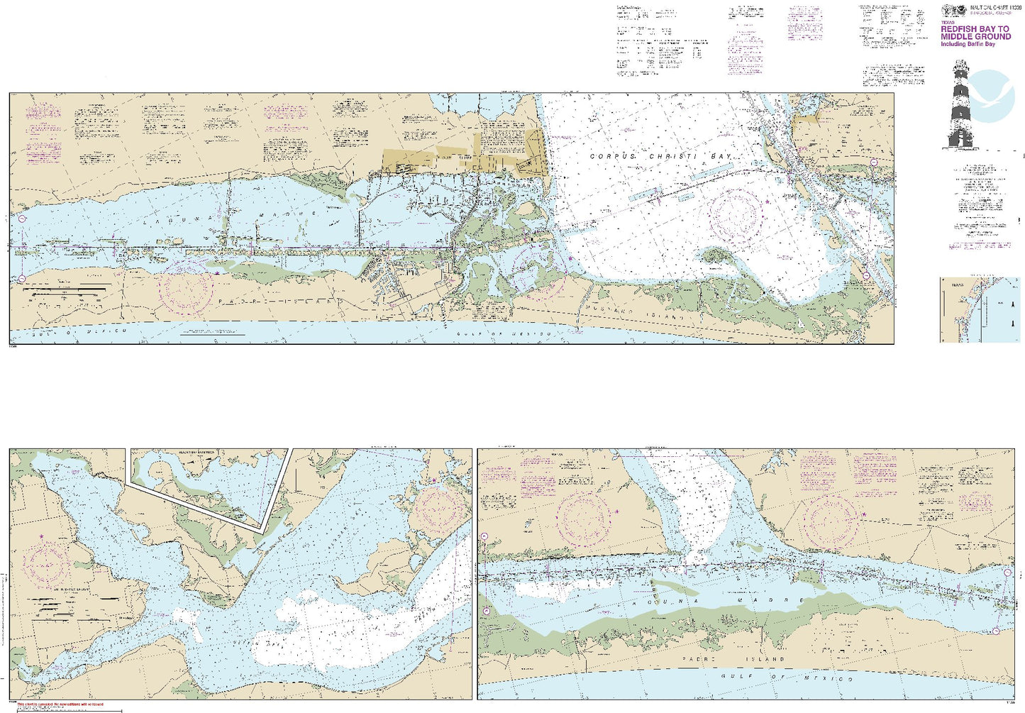 Redfish Bay to Middle Ground Including Baffin Bay (11308) by NOAA