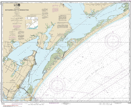 Matagorda Light to Aransas Pass (11313) by NOAA