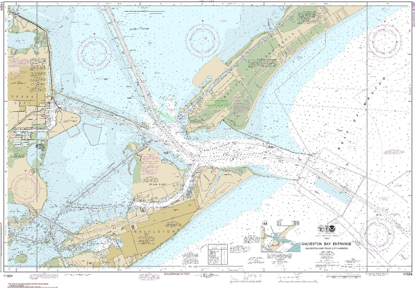 Galveston and Texas City Harbors (11324) by NOAA