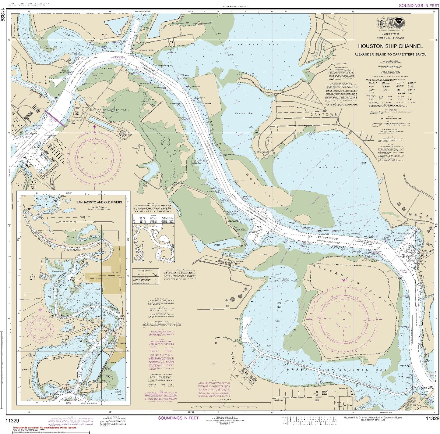 Houston Ship Channel - Alexander Island to Carpenters Bayou (11329) by NOAA