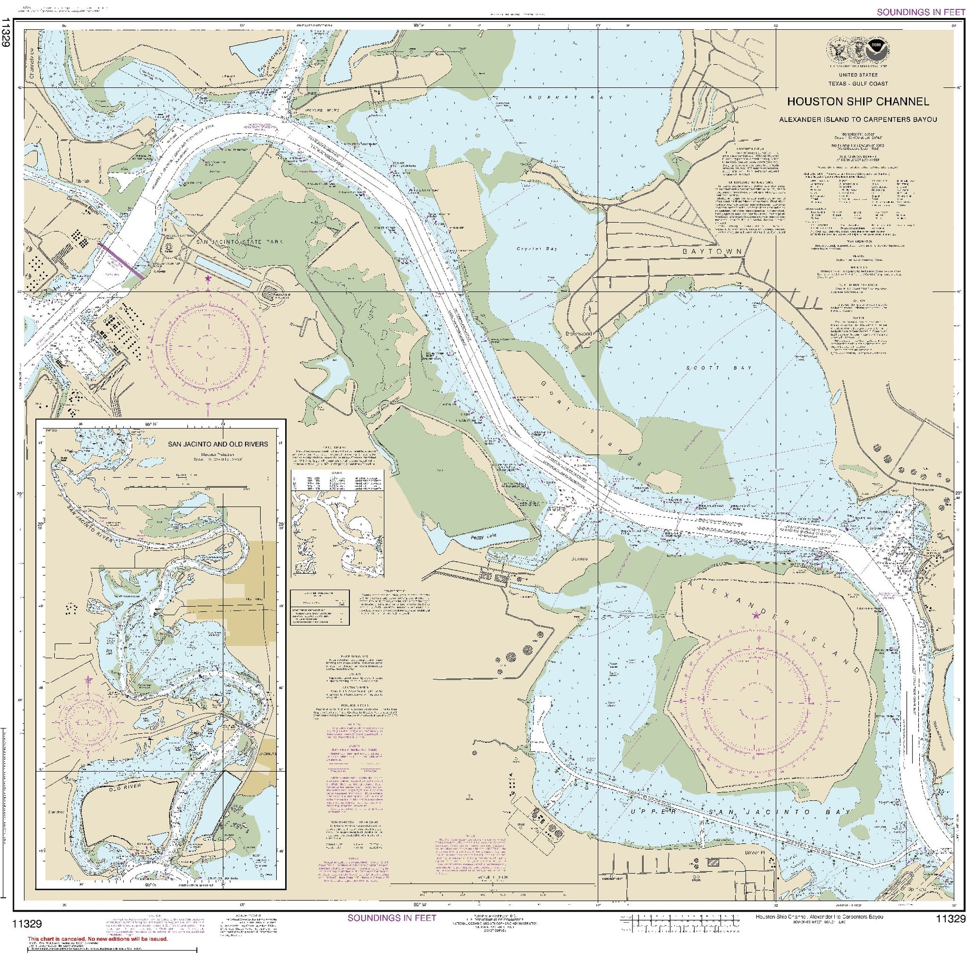 Houston Ship Channel - Alexander Island to Carpenters Bayou (11329) by NOAA