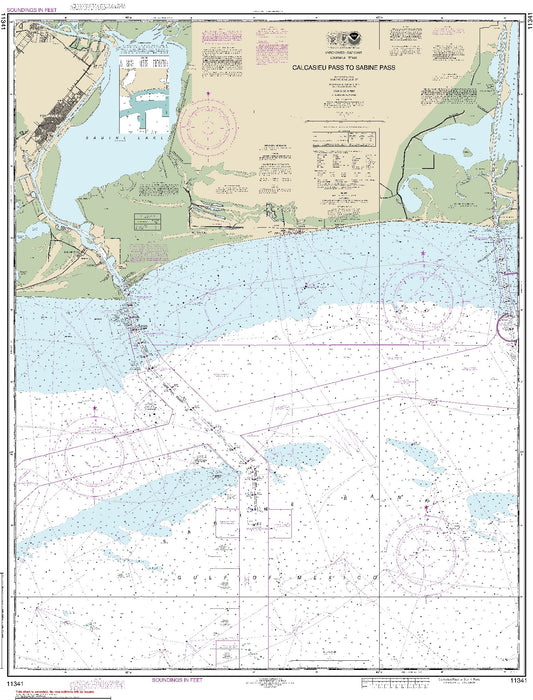 Calcasieu Pass to Sabine Pass (11341) by NOAA