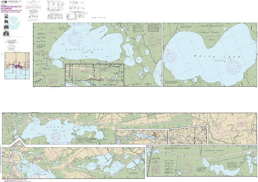 Forked Island to Ellender Including The Mermentau River, Grand Lake and White Lake (11348) by NOAA