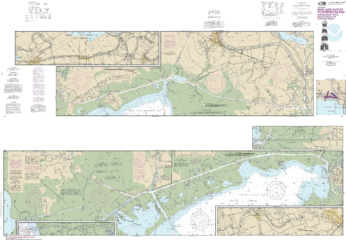 Wax Lake Outlet to Forked Island Including Bayou Teche, Vermilion River, and Freshwater Bayou (11350) by NOAA