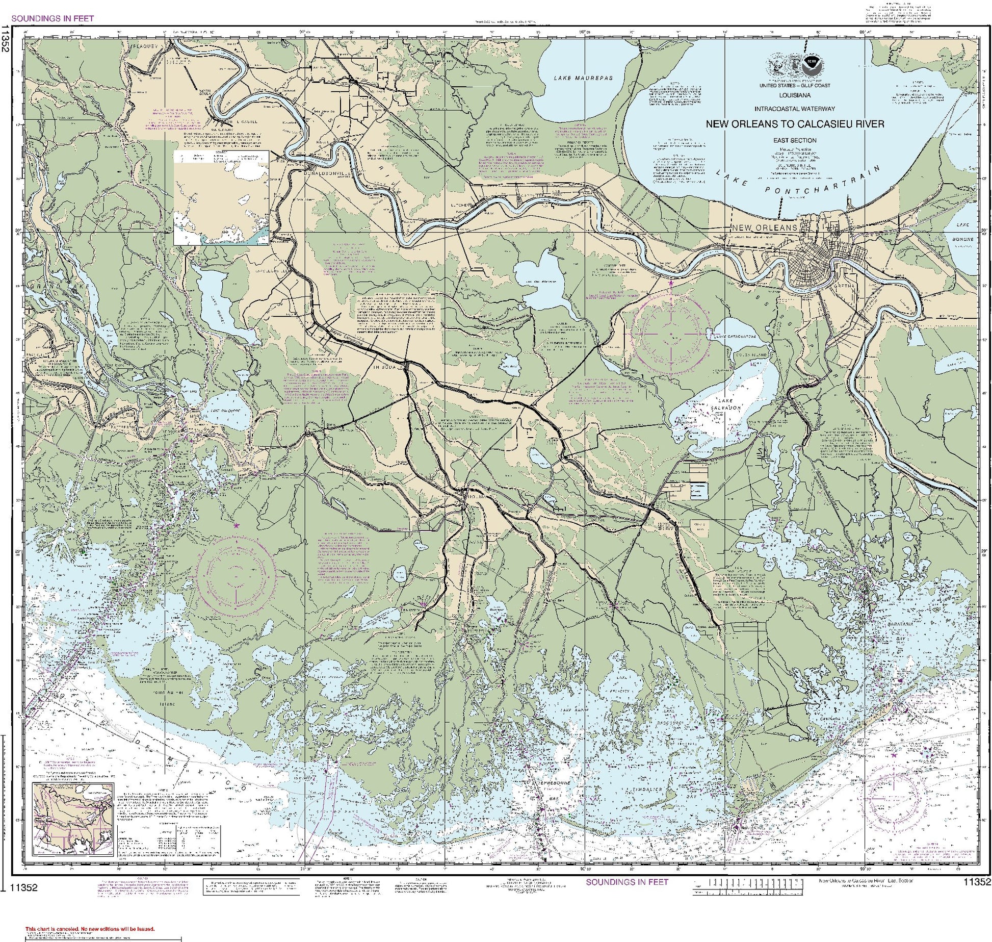 New Orleans to Calcasieu River - East Section (11352) by NOAA
