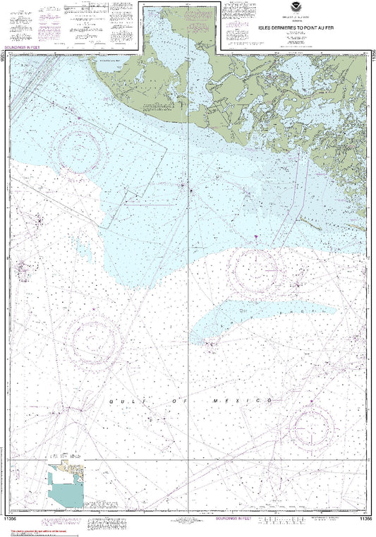 Isles Dernieres to Point Au Fer (11356) by NOAA