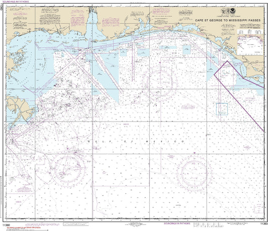 Cape St. George to Mississippi Passes (11360) by NOAA