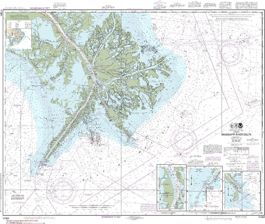 Mississippi River Delta (11361) by NOAA