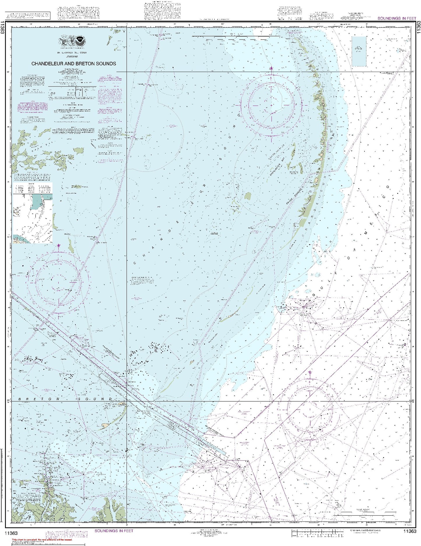 Chandeleur and Breton Sounds (11363) by NOAA