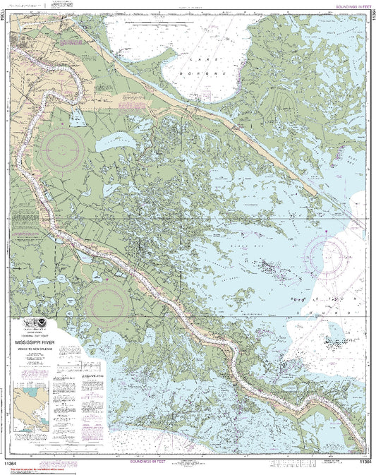 Mississippi River - Venice to New Orleans (11364) by NOAA