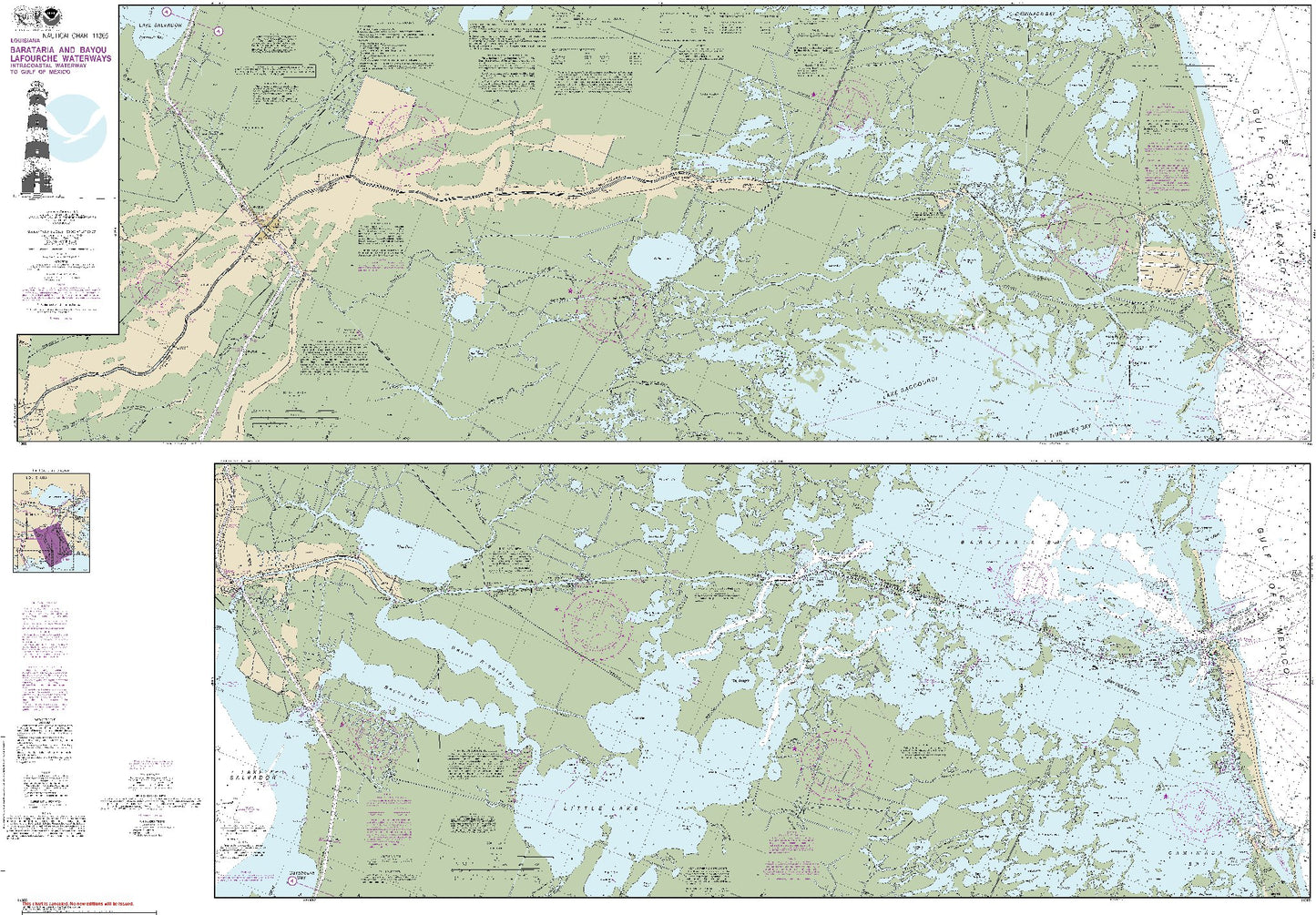 Barataria and Bayou Lafourche Waterways (11365) by NOAA