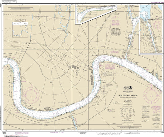 New Orleans Harbor - Chalmette Slip to Southport with Continuations of Mississippi River Gulf Outlet Canal and Inner Harbor Navigation Canal (11368) by NOAA