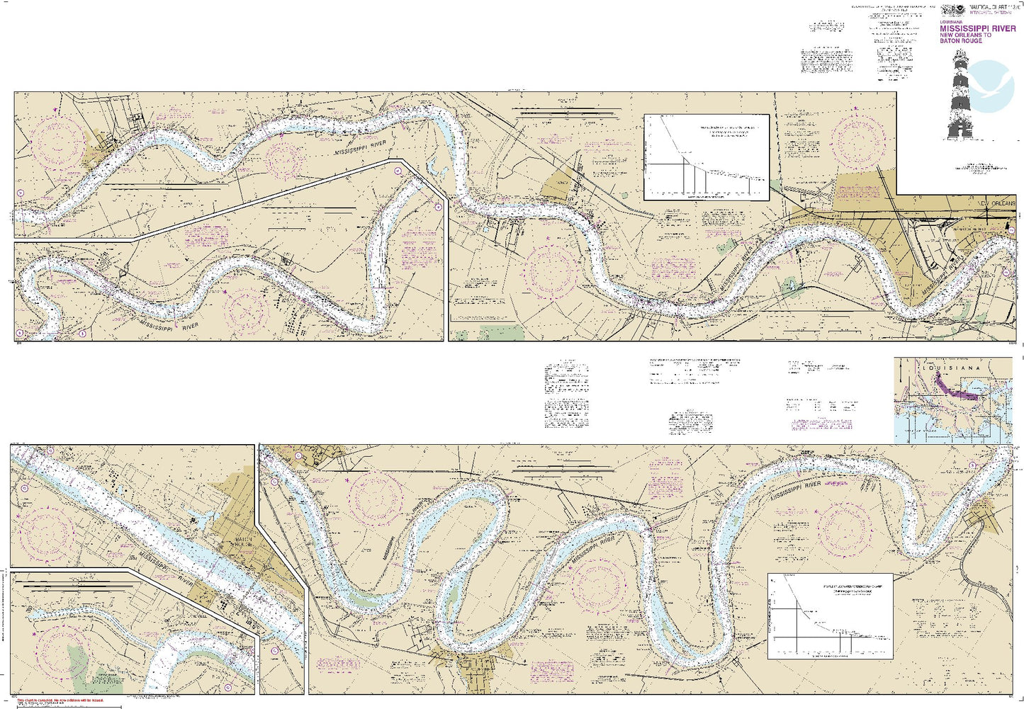 Mississippi River - New Orleans to Baton Rouge (11370) by NOAA