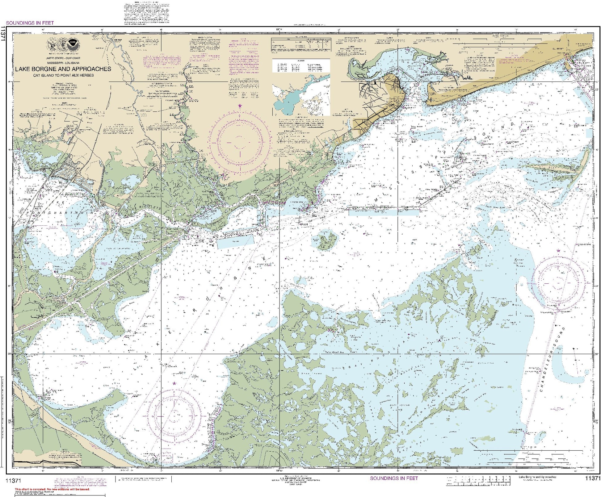 Lake Borgne and Approaches (11371) by NOAA