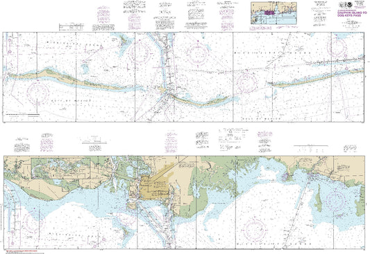 Dauphin Island to Dog Keys Pass (11374) by NOAA