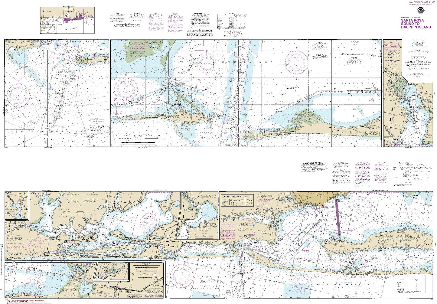 Santa Rosa Sound to Dauphin Island (11378) by NOAA