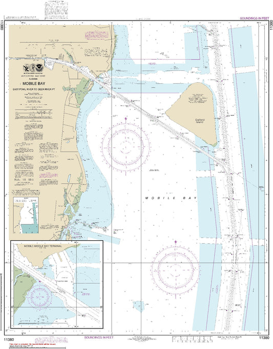 East Fowl River to Deer River Pt (11380) by NOAA