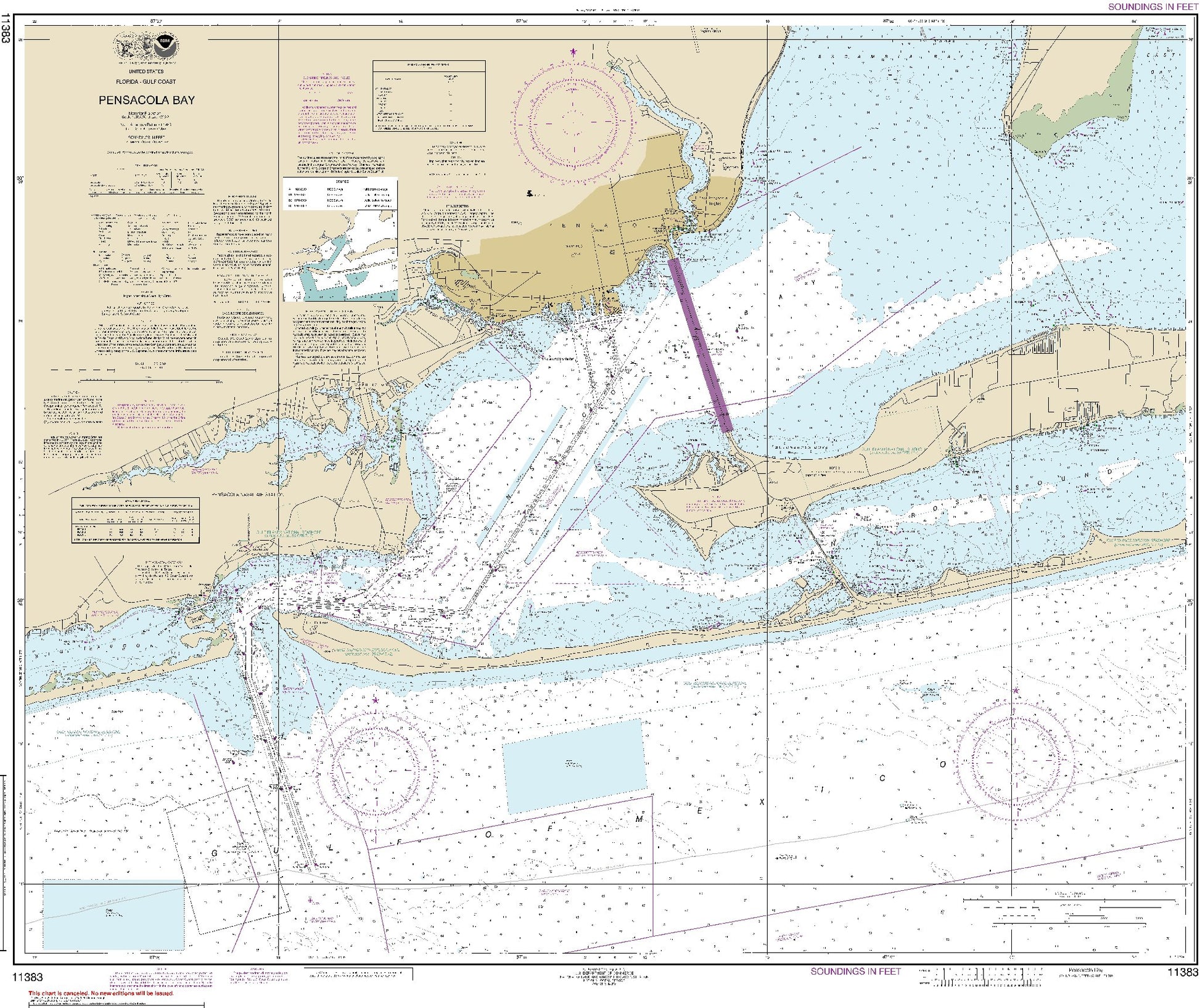 Pensacola Bay (11383) by NOAA