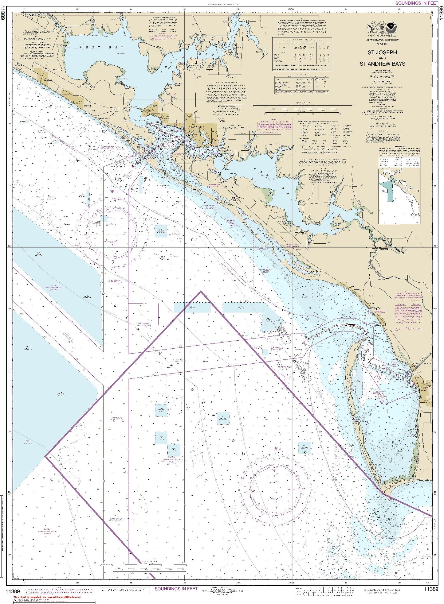 St. Joseph and St. Andrew Bays (11389) by NOAA