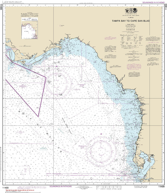Tampa Bay to Cape San Blas (11400) by NOAA