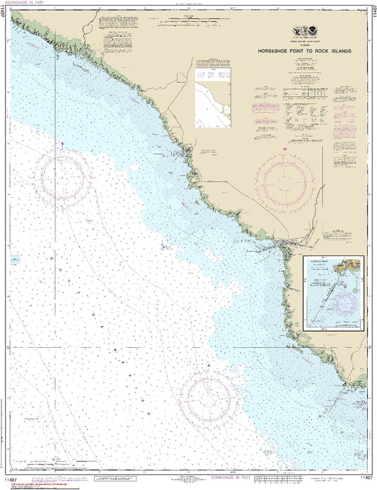 Horseshoe Point to Rock Islands (11407) by NOAA