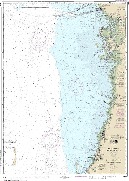 Anclote Keys to Crystal River (11409) by NOAA