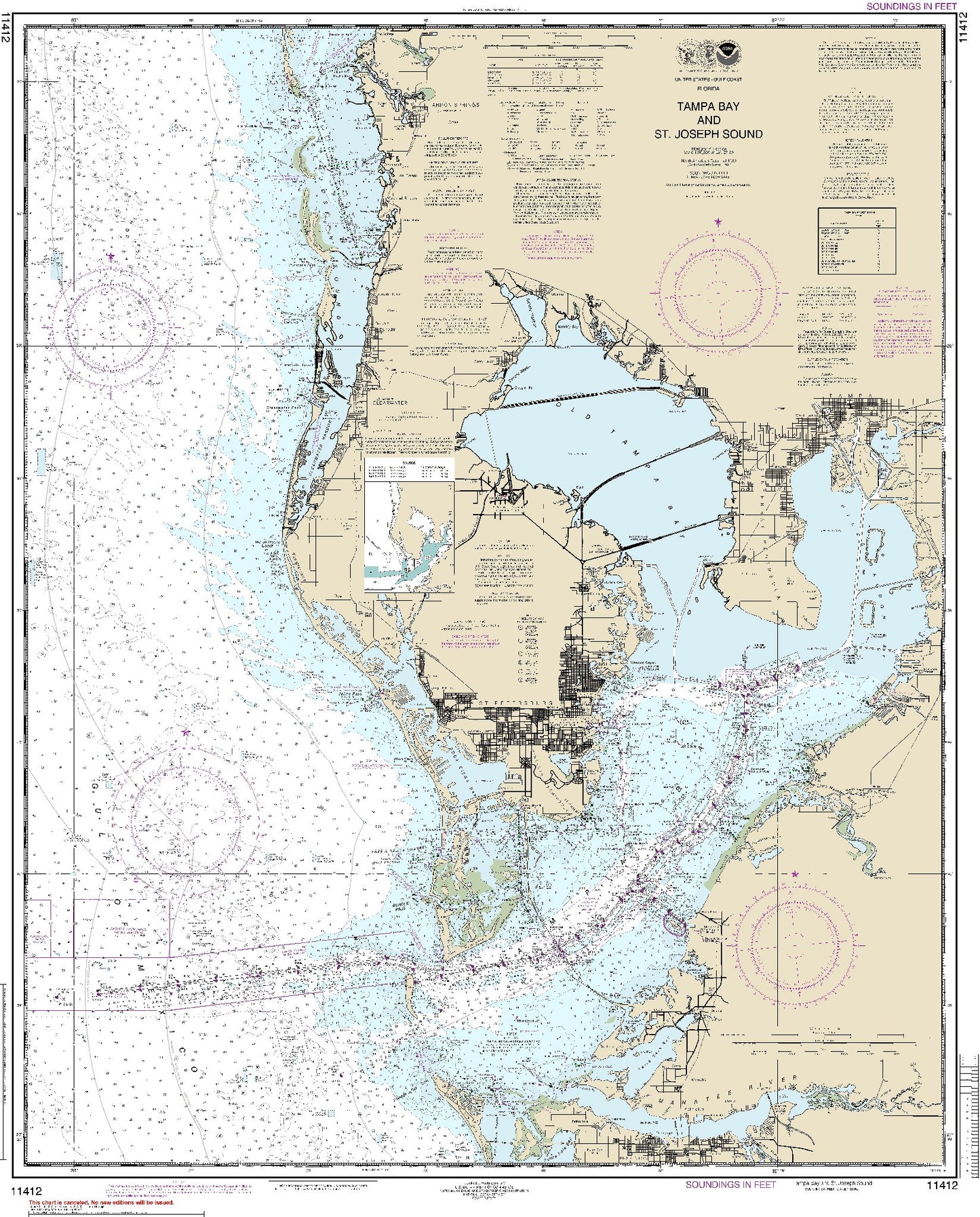 Tampa Bay and St. Joseph Sound (11412) by NOAA