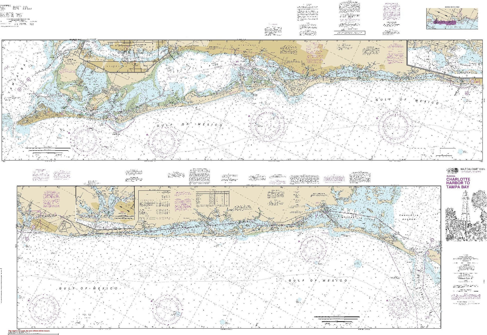 Charlotte Harbor to Tampa Bay; Sides A and B with Bradenton Extension (11425) by NOAA