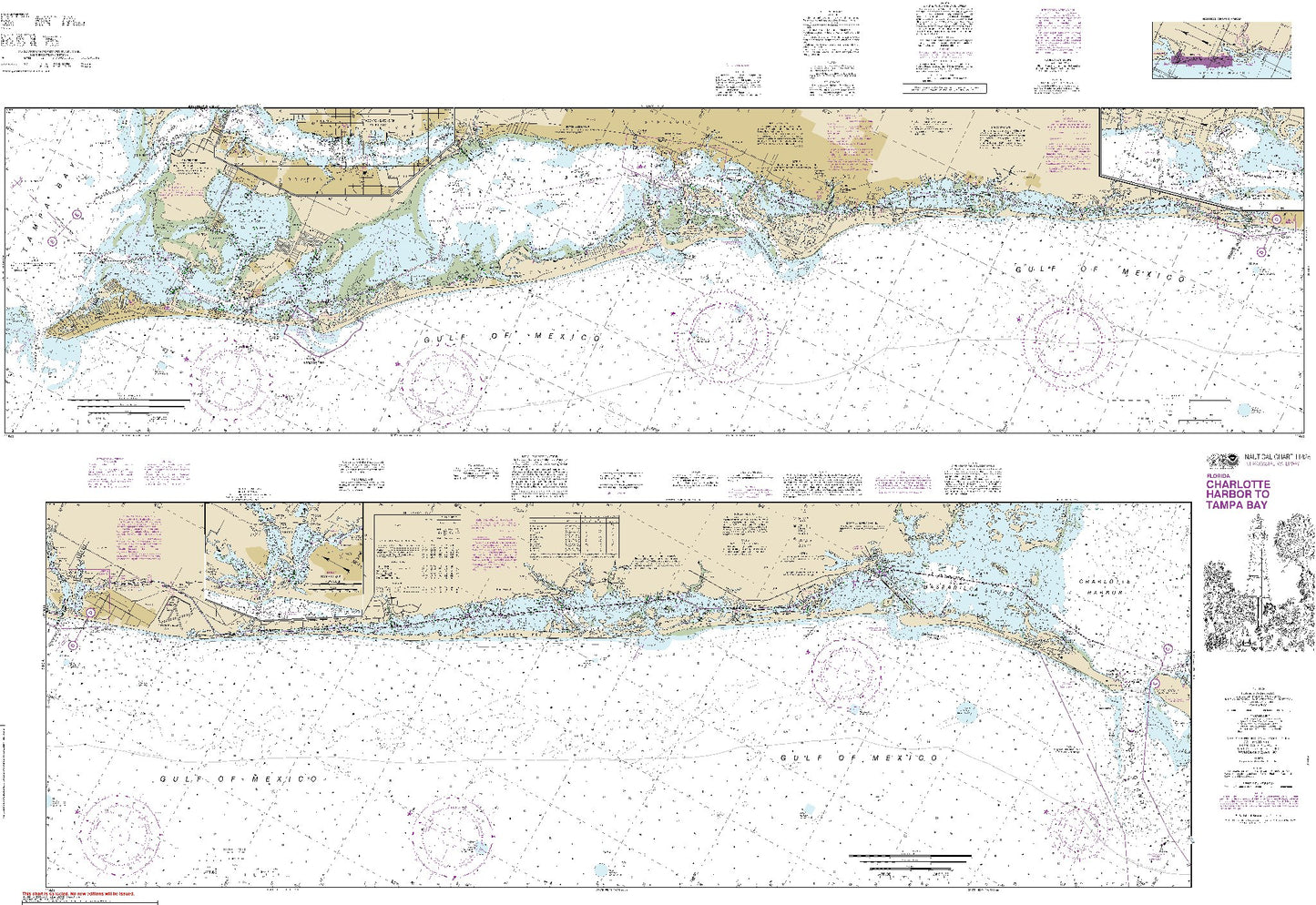 Charlotte Harbor to Tampa Bay; Sides A and B with Bradenton Extension (11425) by NOAA