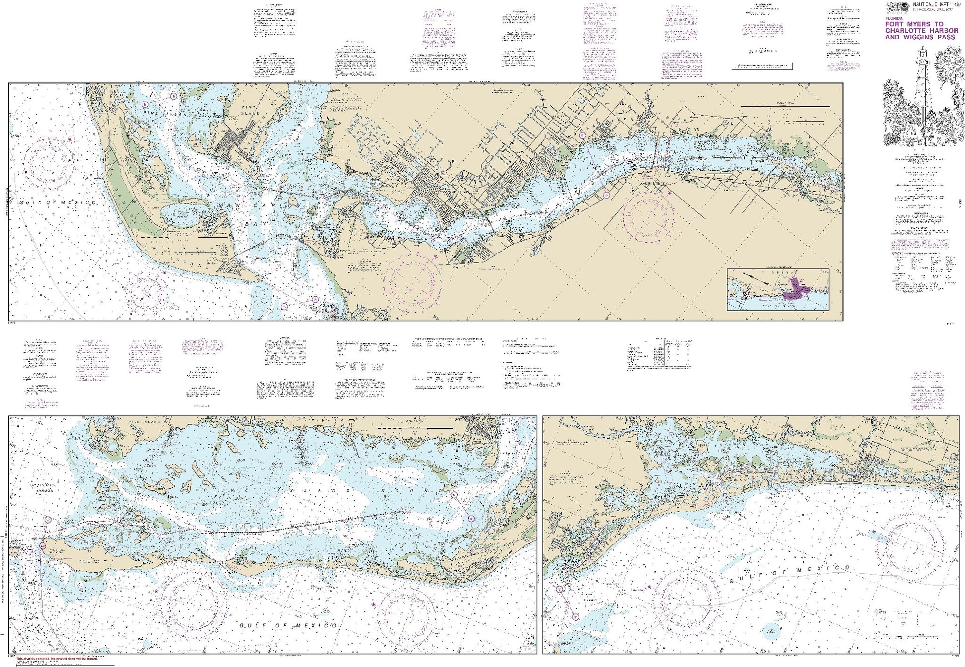 Fort Myers to Charlotte Harbor and Wiggins Pass (11427) by NOAA