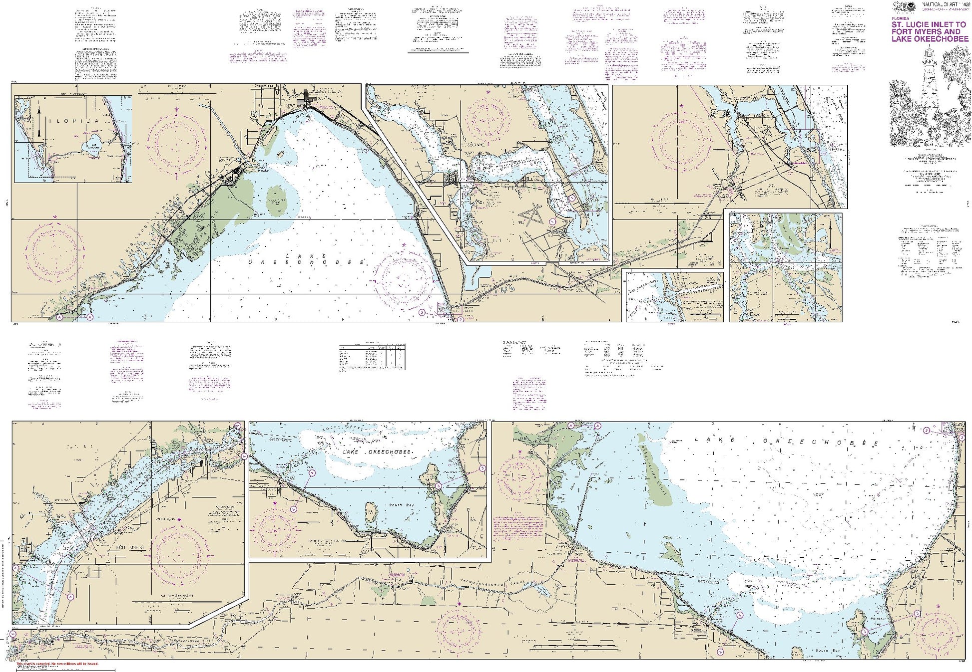 Okeechobee Waterway - St. Lucie Inlet to Fort Myers and Lake Okeechobee (11428) by NOAA