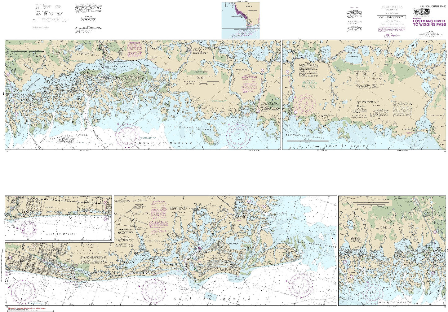 Lostmans River to Wiggins Pass (11430) by NOAA