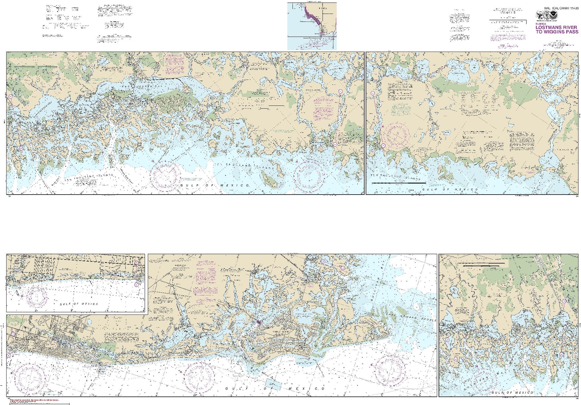 Lostmans River to Wiggins Pass (11430) by NOAA