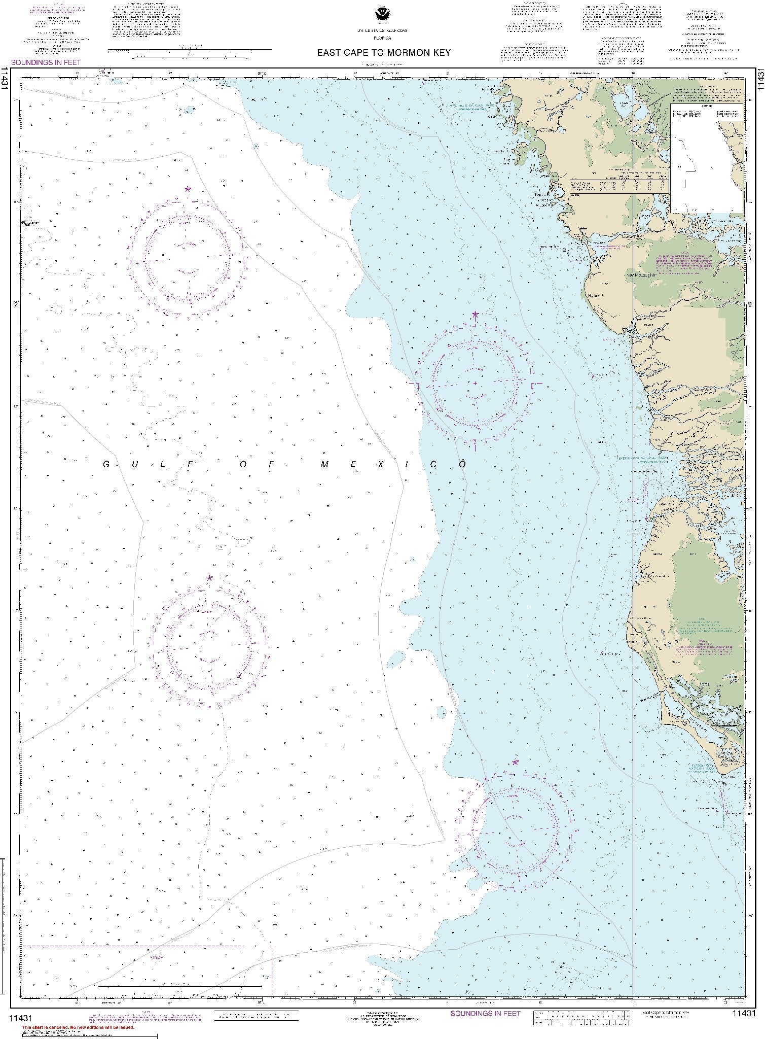 East Cape to Mormon Key (11431) by NOAA