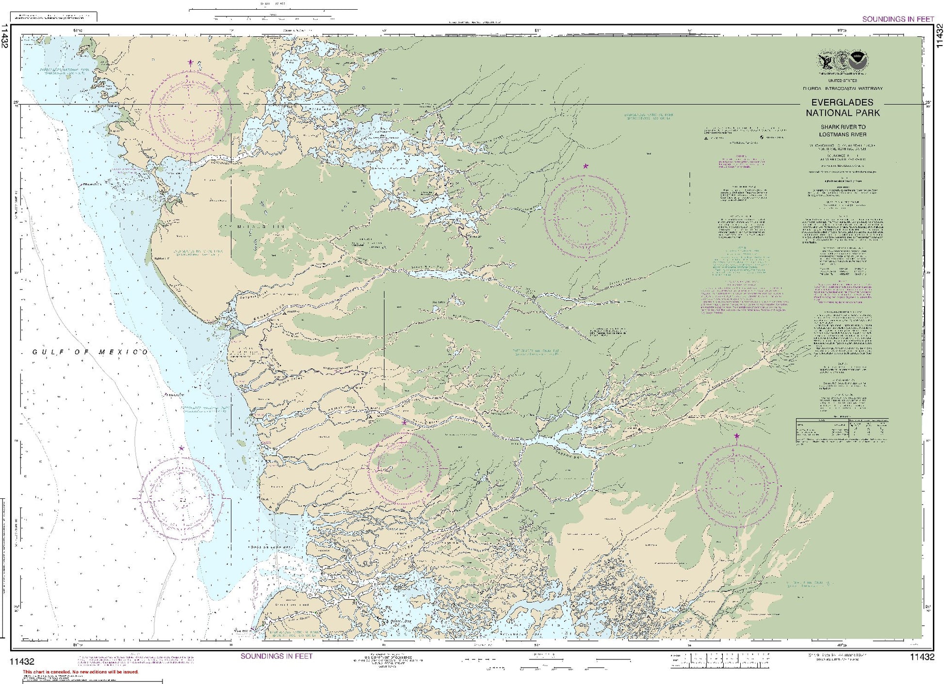 Everglades National Park - Shark River to Lostmans River (11432) by NOAA