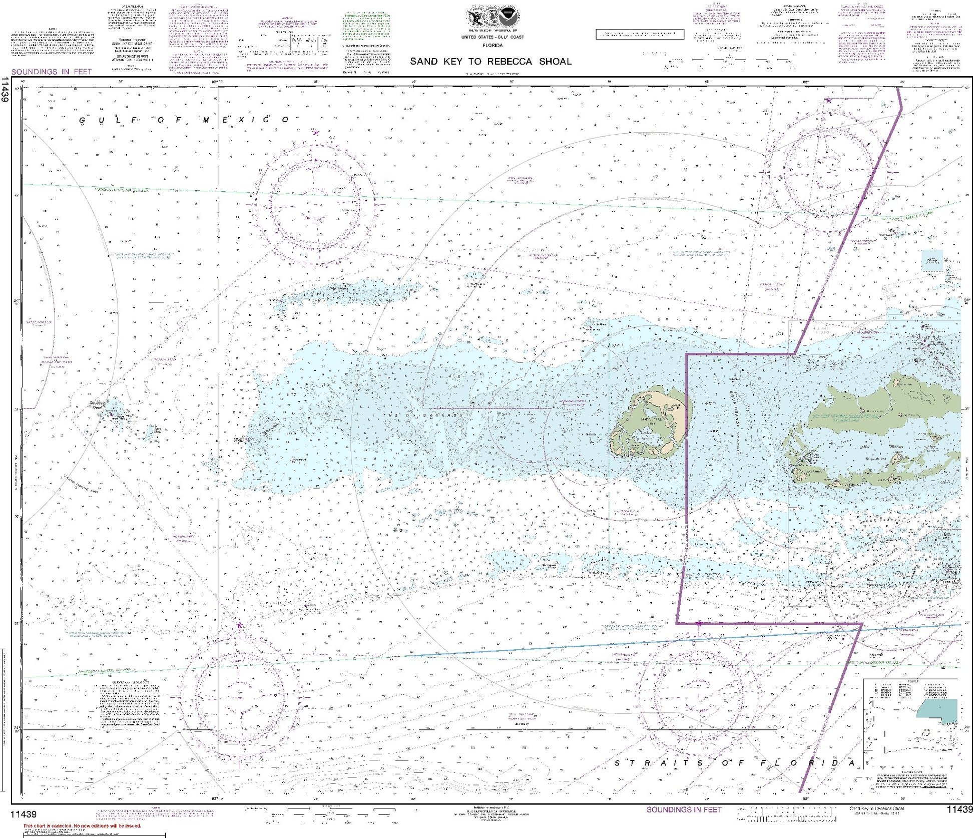 Sand Key to Rebecca Shoal (11439) by NOAA