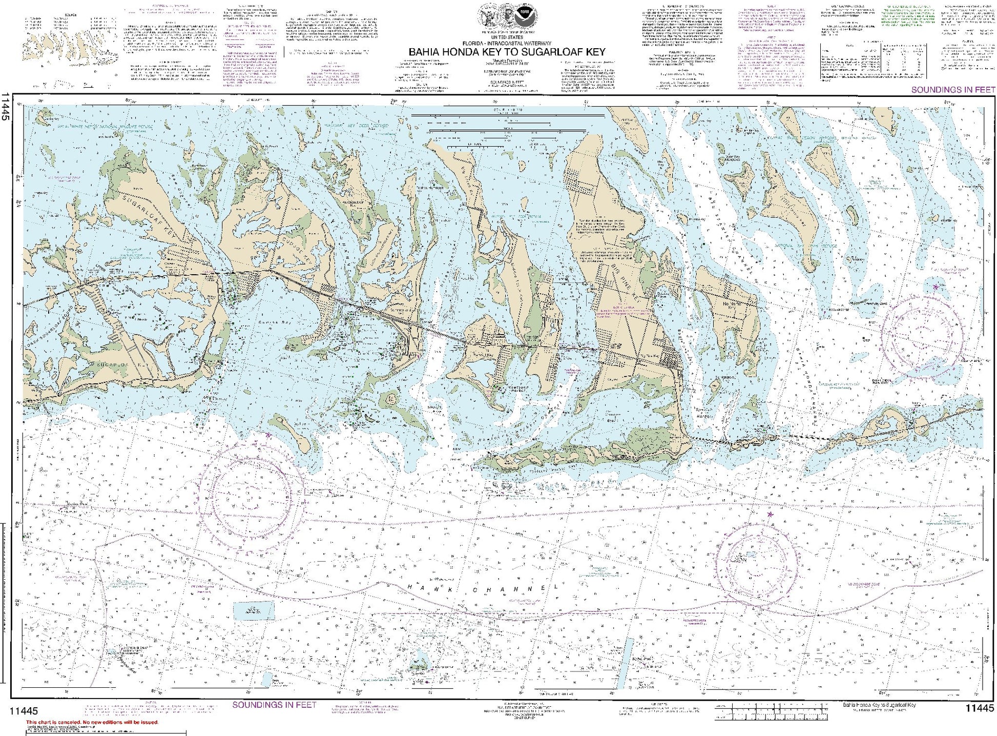 Bahia Honda Key to Sugarloaf Key (11445) by NOAA
