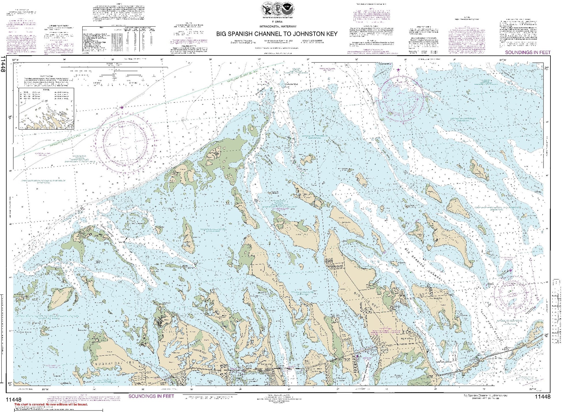 Big Spanish Channel to Johnston Key (11448) by NOAA