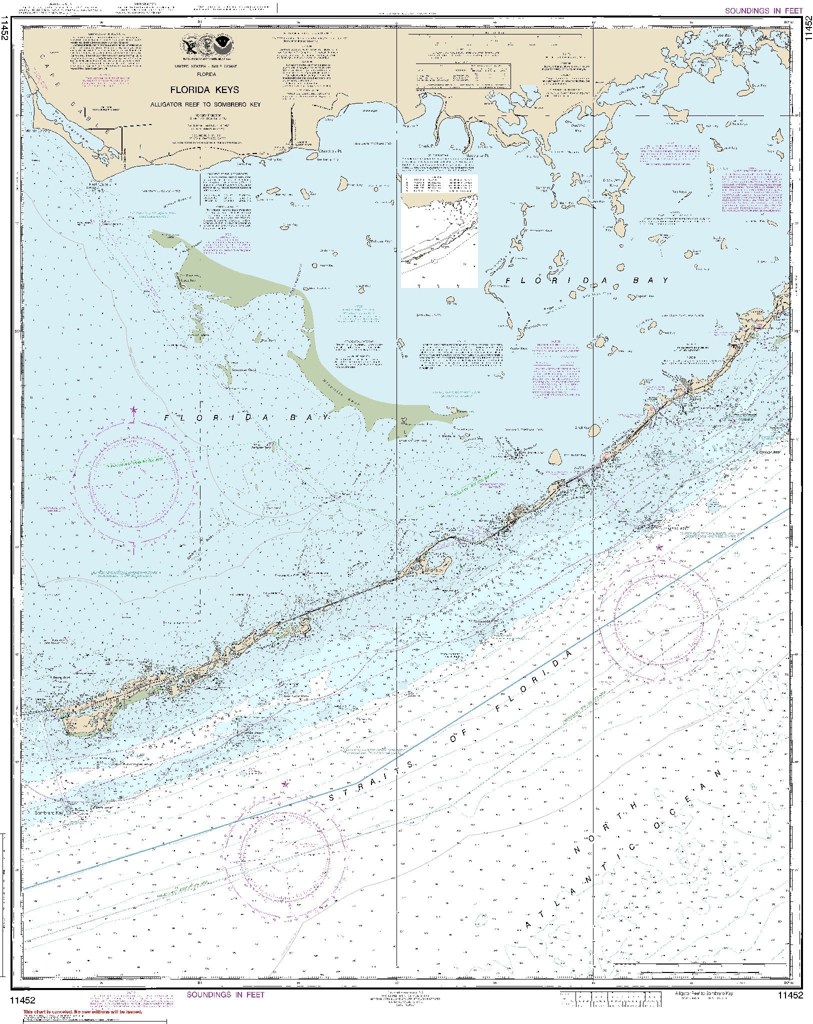 Alligator Reef to Sombrero Key (11452) by NOAA