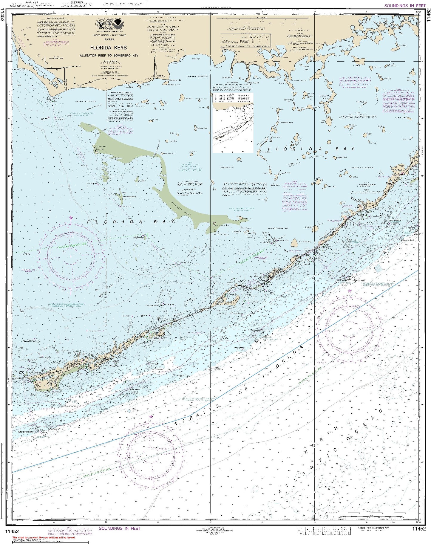 Alligator Reef to Sombrero Key (11452) by NOAA