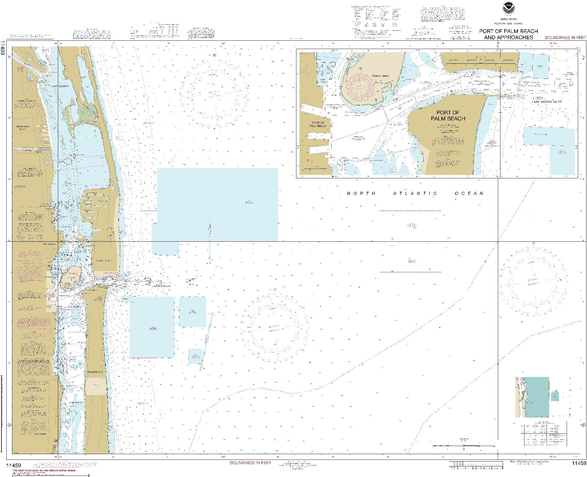 St. Johns River Dunns Creek to Lake Dexter (11459) by NOAA – Longitude Maps