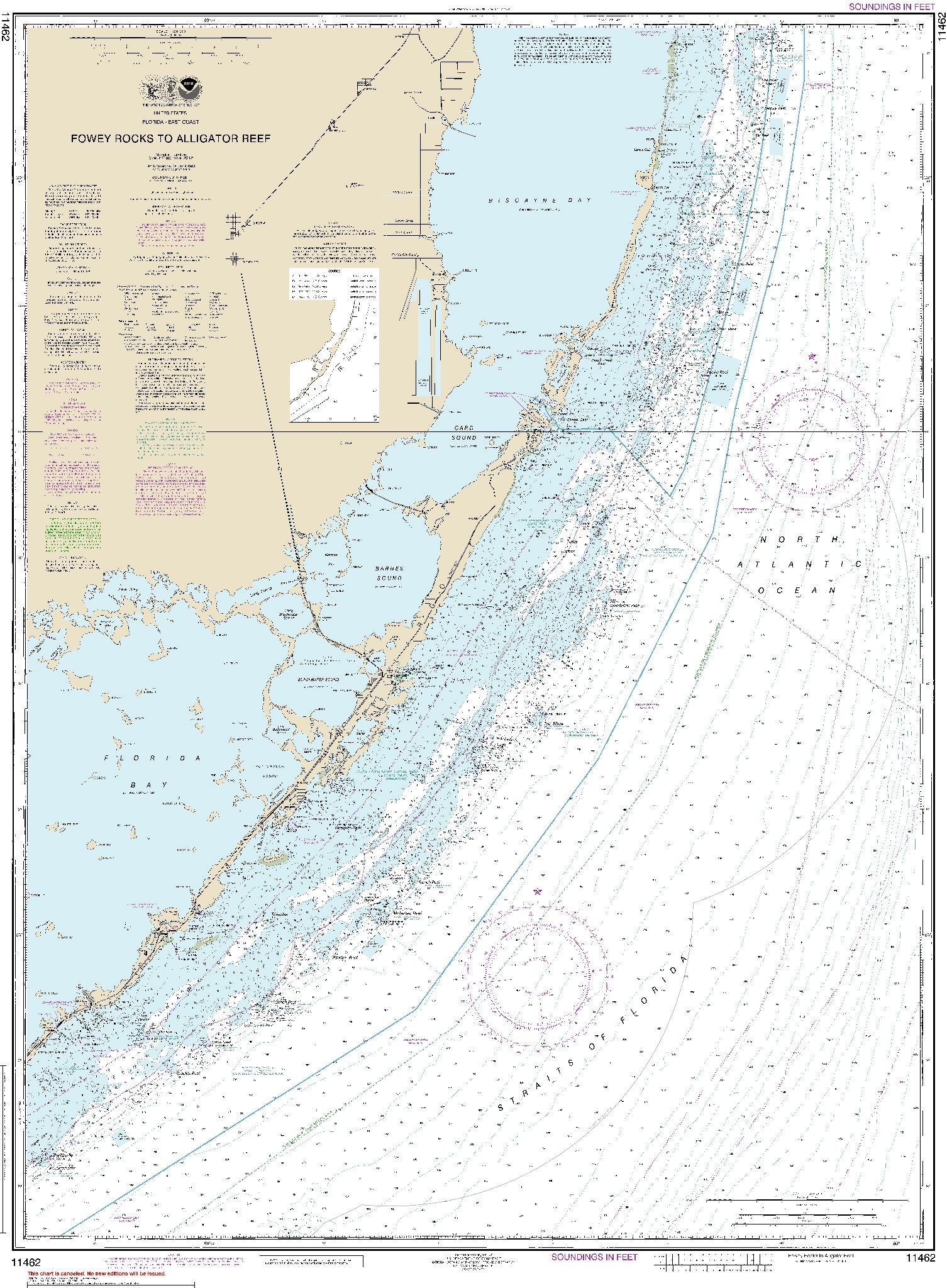 Fowey Rocks to Alligator Reef (11462) by NOAA